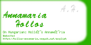 annamaria hollos business card